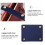 Blaue PU Handgriffschoner Bag Handle Cover Für Taschen 4