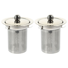 2Pièces Infuseur À Métal Filtre Fin Acier Pour Théière Argent