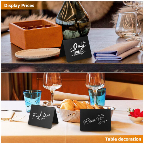20Pièces Mini Tableaux Signalétiques Effaçables Pour Restaurants 1