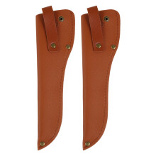 2Pièces Étuis En Cuir Marron Pour Couteaux Accessoires Cuisine