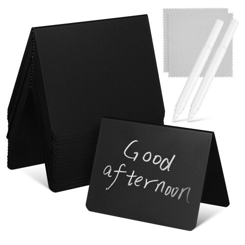 20Pièces Mini Tableaux Signalétiques Effaçables Pour Restaurants