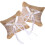 2Pièces Coussin D’alliance Mariage En Lin Dentelle Élégant 1