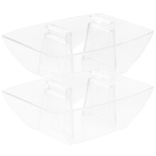 2Pièces Bac Récupérateur Huile Cuisine Simple Transparent