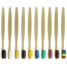 10Pièces À Dents Bambou Douce Nettoyage Couleurs Mix