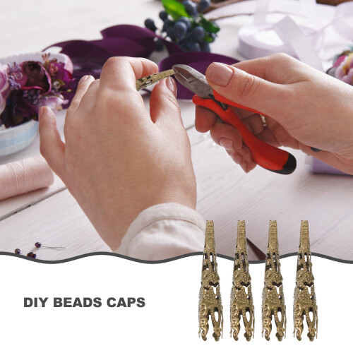 120Pièces Accessoires Métal Caps De Perles Pour Colliers DIY 2