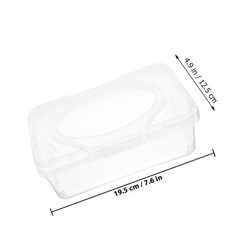 2Pièces Porte-Mouchoirs Clair En PP Pour Rangement Usage 1