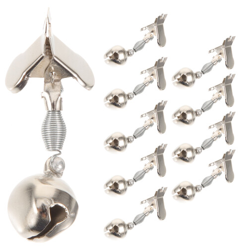 10Pièces Accessoires Métalliques Argentées À Clipser