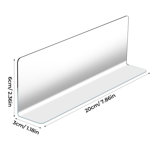 10Pièces Diviseurs Pet Transparent Pour Rayons De Magasins 1