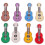 8Pièces Patchs Guitare Brodés Multicolores En Polyester Pour Vêtements 5