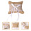 2Pièces Coussin D’alliance Mariage En Lin Dentelle Élégant 8