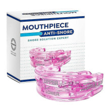(Pink)Anti-Snoring Mouthpiece Mandibular Advancement Device, Adjustable, BPA-Free, Compact, Effective Snoring Solution for Peaceful Sleep