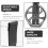 3Pièces Rangement Bouteille Support Gobelets Noir Solide 6