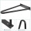 4Pièces Pieds Métal Noir Pour Table Basse Bureau 4