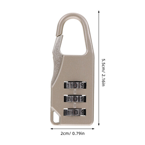 6 mini-zahlenkombinationsschloss multicolor für koffer 1