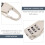 6 mini-zahlenkombinationsschloss multicolor für koffer 5