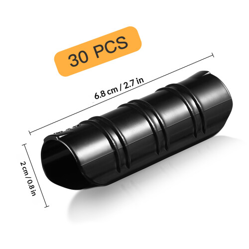 30Pièces Clips De Serrage Noir Pour Tubes Fixation Jardin 1