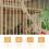 1Ensemble Brosse Cage À Oiseaux Manche Long Cuivre Pratique 4