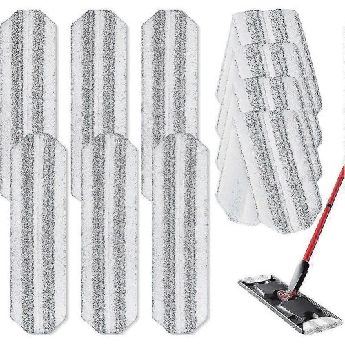 10Pcs Mop Replacement Pads,for O Cedar H2prO Flat Mop System ,Replacment for Vileda H2prO Size Mops 15.94' X 4.33'