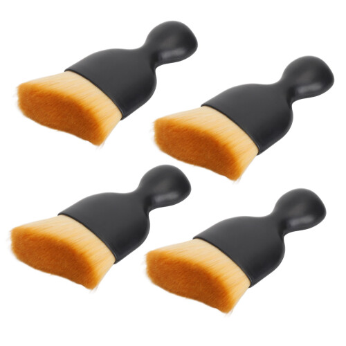 4PCS Body Makeup Brush Set Curved Soft Bristles
