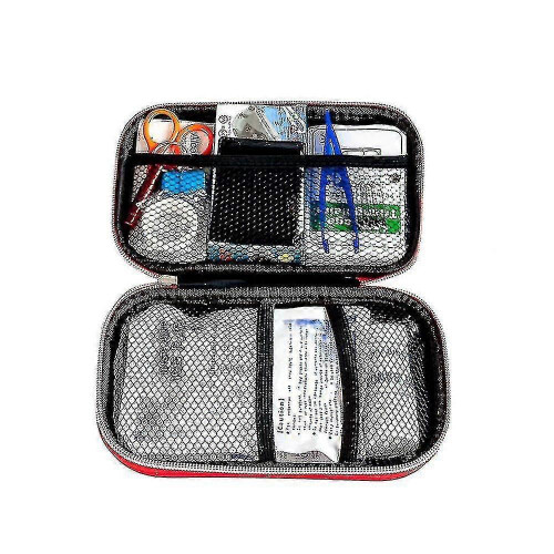 (red) Waterproof Portable Emergency Outdoor First Aid Kit 2