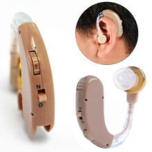 Rechargeable Digital Hearing Aid Adjustable Voice Amplifier Behind Ear Sound Enhancer Tool for Elderly