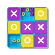 Ultimate Tic-Tac-Toe Game Board Games for Family Game Night Mind Challenging Cross-Board Game for Kids Adults
