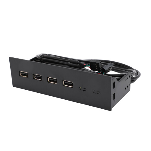 USB Front Panel Hub 5.25in, 4-Port, Plug-and-Play 2