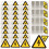 30Pièces Stickers Choc Électrique Autocollants Colorés 1