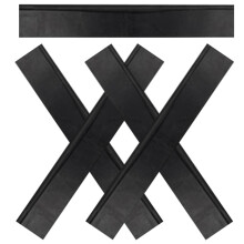 5Pièces Lame Remplacement Caoutchouc Pour Nettoyage Noire