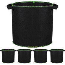 5Pièces Cultures Plantes Jardin Drainants En Tissu Non Noir