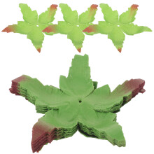 100Pièces Sépales Artificiels En Tissu Vert Pour Artisanat Fleurs DIY