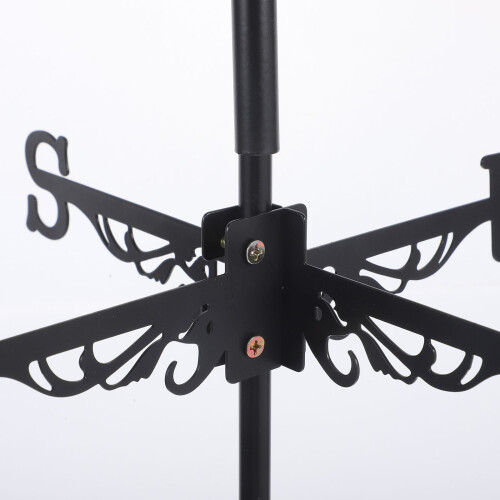 Indicateur Direction Vent Acier Inoxydable Noir Décor Extérieur 2