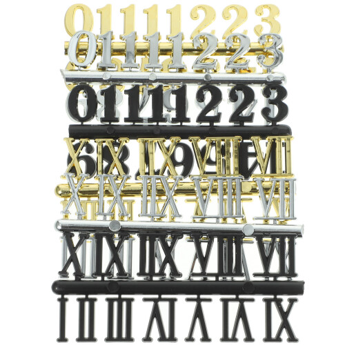 6Pièces Kit Numéros Murale Couleurs Variées