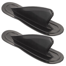 2Pièces Nageoires PVC Surf Noir Pivot Rapide Longboard Accessoire