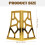 4Pièces Pieds Métal Design Creux Table 2
