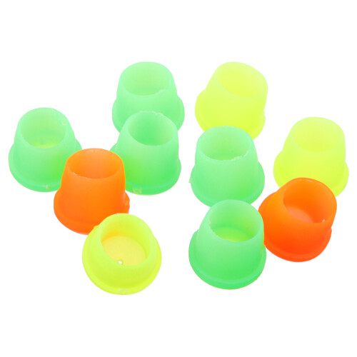 10Pièces Bouchons Silicone Pour Canne À Multicolores Résistants