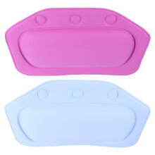 2Stk Badewannenkissen PVC Mit Saugnapf Für - Und Nackenstütze Bunt