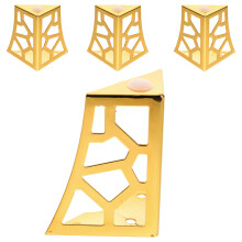 4Pièces Pieds Métal Design Creux Table