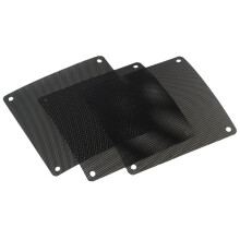 10Pièces Filtres Anti-Poussière 120Mm Pièce Ventilateur Noir PVC