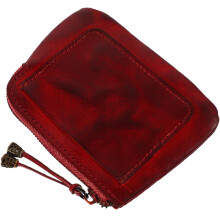 -Monnaie Femme Cuir Vachette Vintage Multifonction