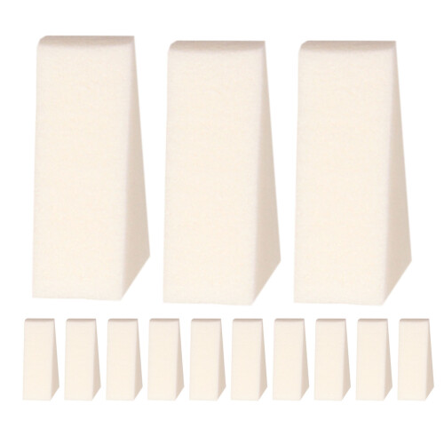 20Pièces Éponges Gradient Blanches En Mousse Souple Pour