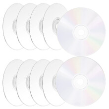 10Pièces Disques Cd DIY Transparents En Décor Mural