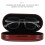 1Ensemble Coffret Lunettes Lentilles Rouge En PU Doux Résistant 5