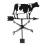 1Ensemble Girouette 3D Vache En Fer Noir Résistant 1