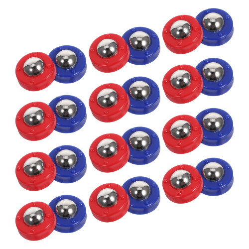 24Pièces Palets Shuffleboard Multicolores Pour Jeu De Table Convivial