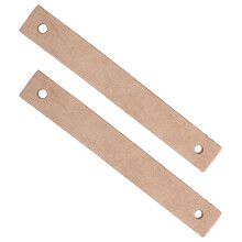 2Pièces Plaquettes De En Cuir Khaki Pour De Sport Sécurisé