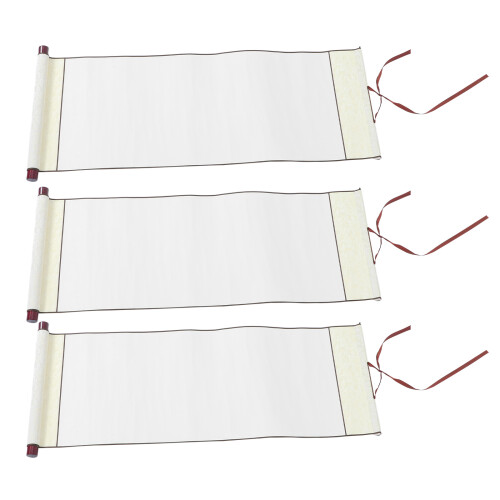 3Pièces Rouleau Papier Vieux Support Art Chinois