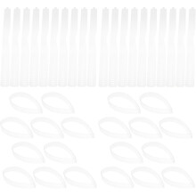 60Pièces Bandes De En Plastique Transparent Pour Chemise Durable