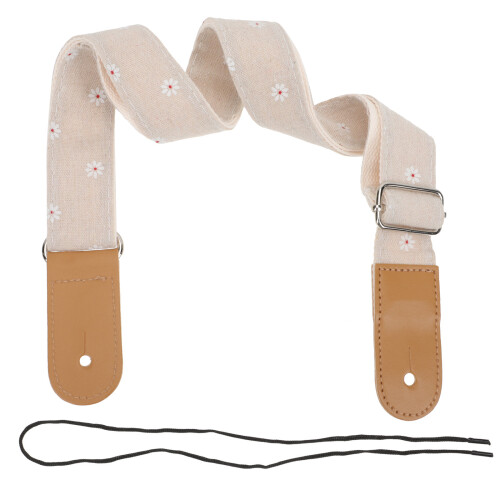 Adjustable Cotton Linen Guitar Belt Practical Guitar Accessory