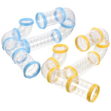 2Ensembles Accessoires Cage Hamster Tube Clair Robuste